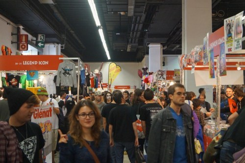 Ambiente general de la zona de stands.
