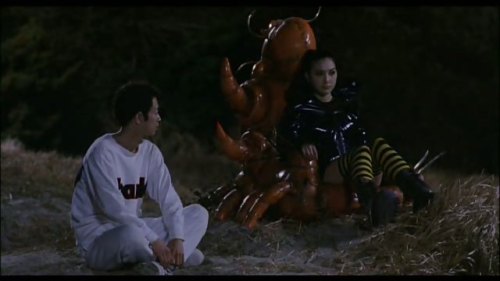 Irresistible dominatrix en la playa.