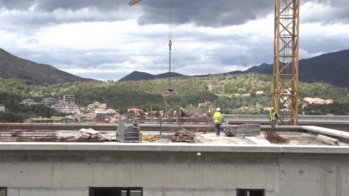 Un momento en la obra.