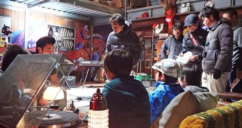 En el set de "Funky Forest: The first contact".