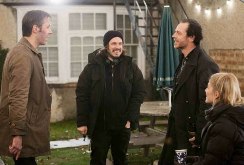 Disfrutando de un rodaje divertido.